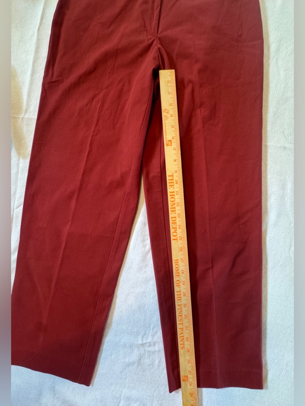 L.L. Bean Classic Fit Pants Red Straight Women’s Size 12 NWT - Picture 6 of 7